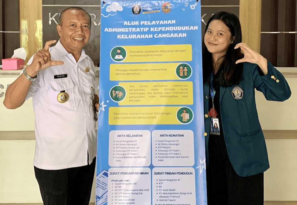 UNDIP Community Service Program Team II Students Optimize Administrative Services Toward Good Governance in Cangakan Village