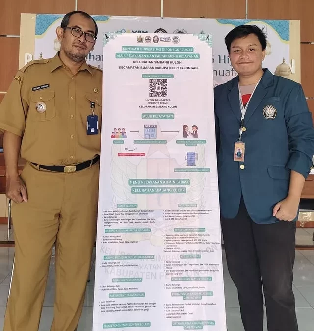 Single Page Website: Digitalizing Village Services by UNDIP Community Service Program (KKN) Students