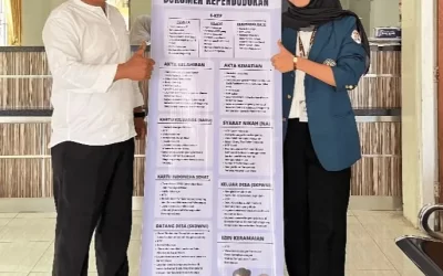Realizing Good Governance! UNDIP Community Service (KKN) Students Help Optimize Population Administration Service Procedures at Kalipucang Village Hall